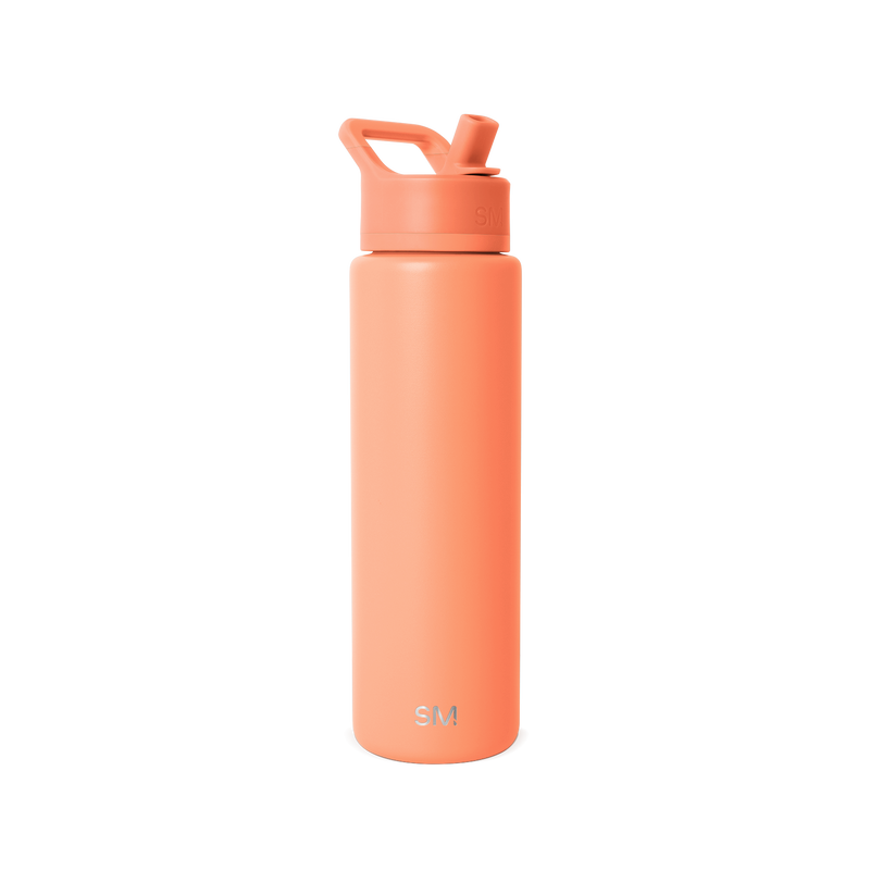 Summit Solid Water Bottle with Straw Lid, 30oz