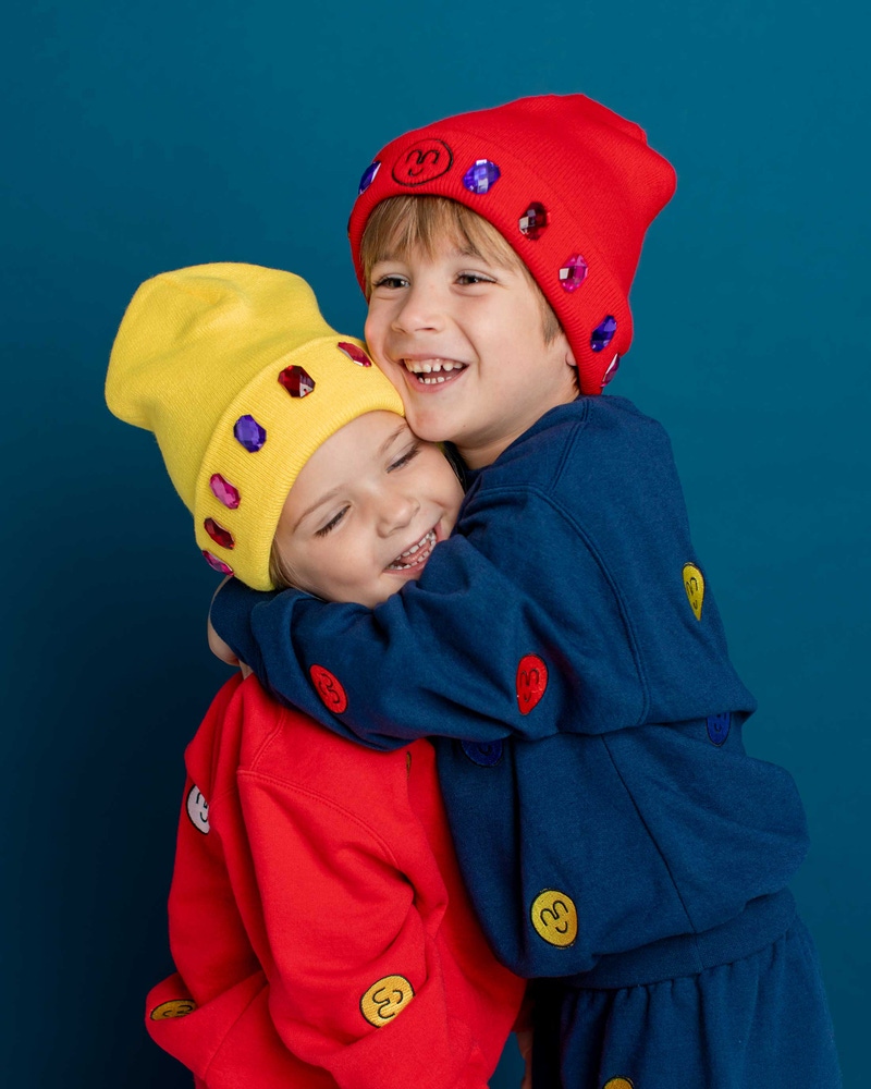 Super Smalls snowball fight beanie set - white elephant gift 2026 - $44