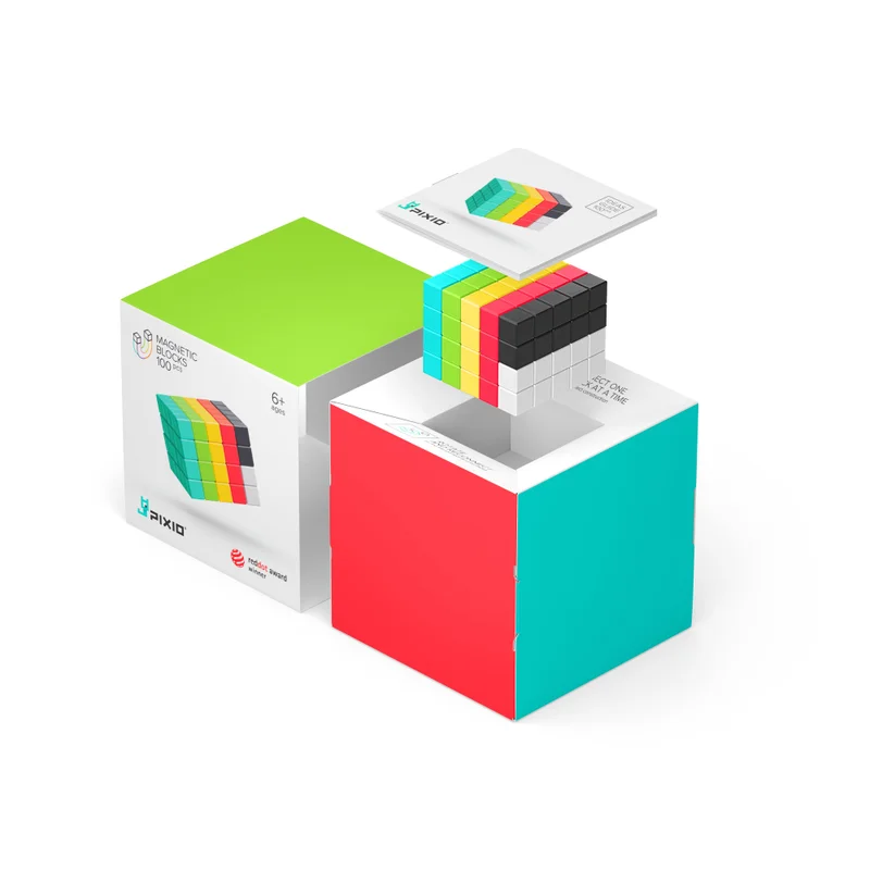 PIXIO 100 Magnetic Block Construction Set 