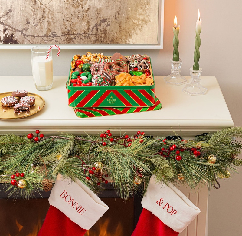 Extra Large Holiday Tin with Assorted Treats