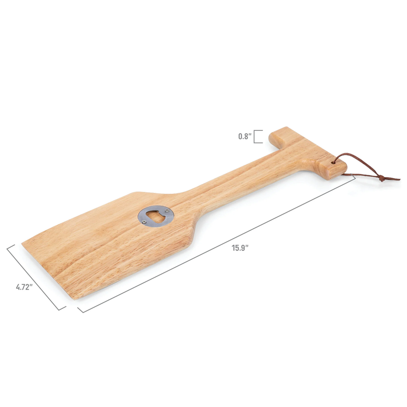 NCAA Hardwood BBQ Scraper with Bottle Opener