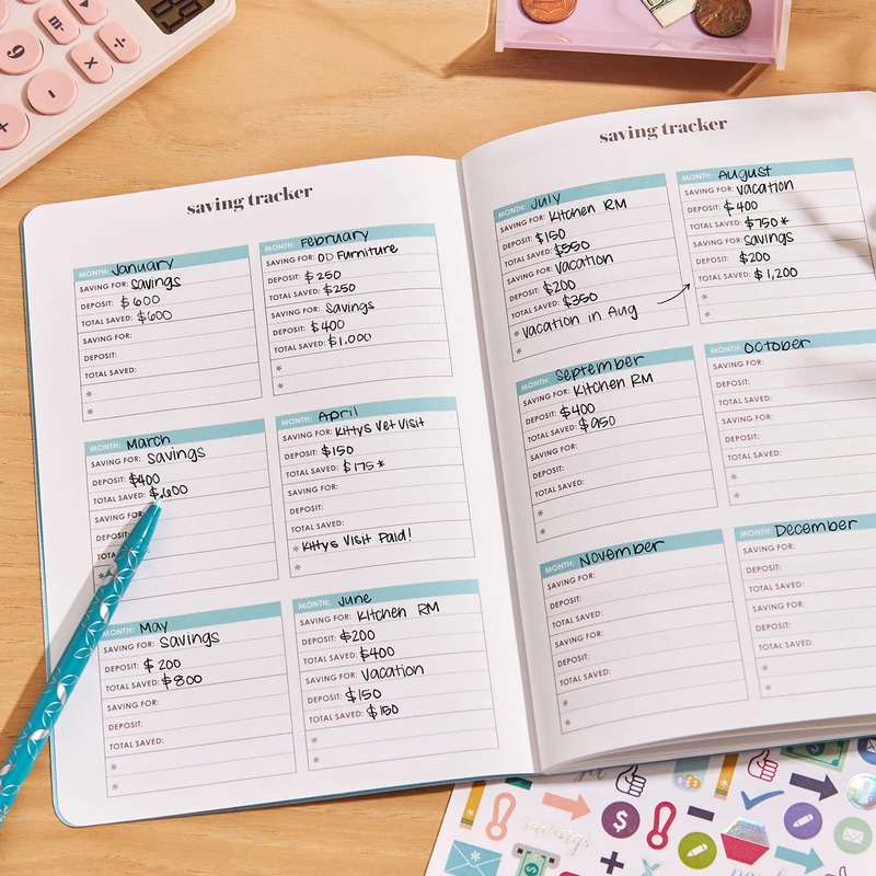 Abstract Circles PetitePlanner Budget Book