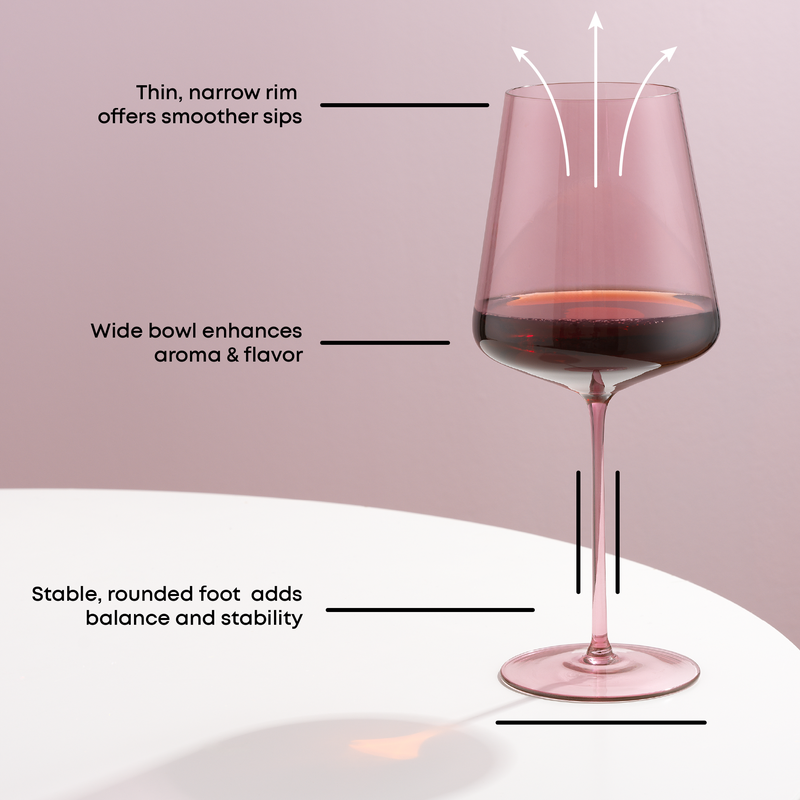 Sidney Blush 16pc Stemware Entertaining Set