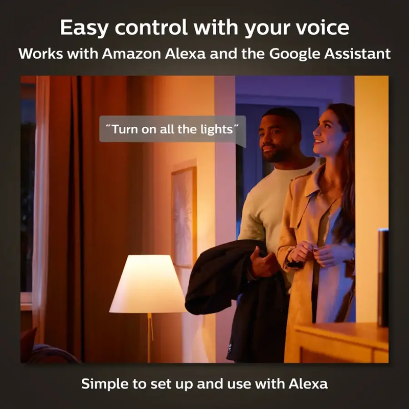 Hue A19 Color 60W Smart LED Bulb 3-Pack