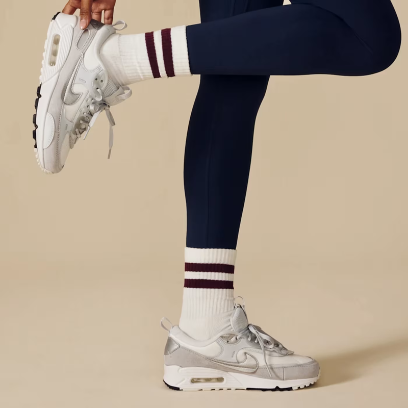 Women's Vintage Stripes Half Calf Socks