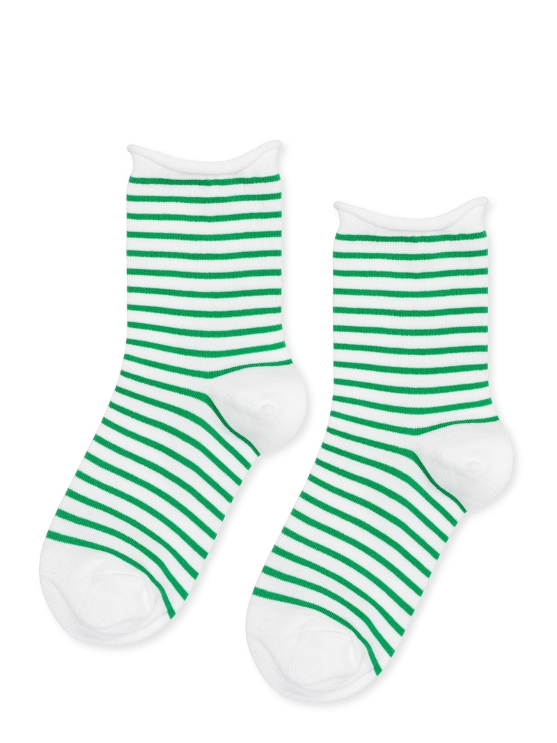 Women's Nautical Stripe Crew Sock