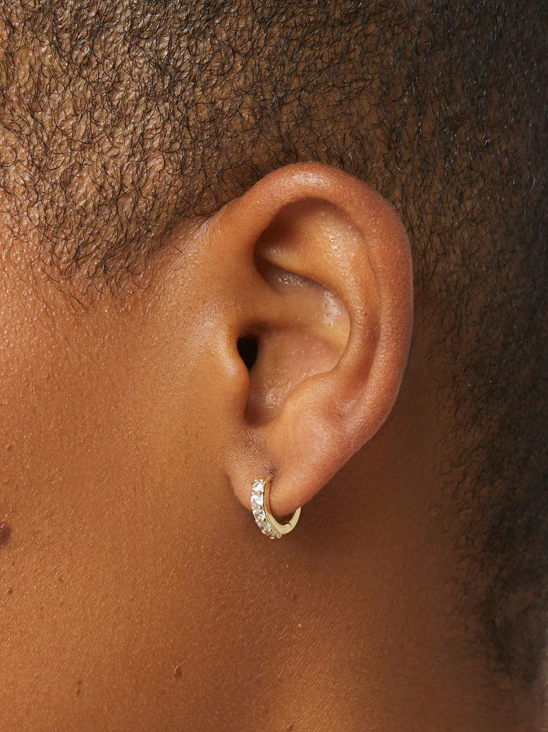 Suzanne Huggie Hoop Earrings