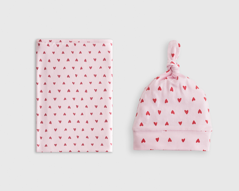 Bamboo Swaddle & Hat Bundle