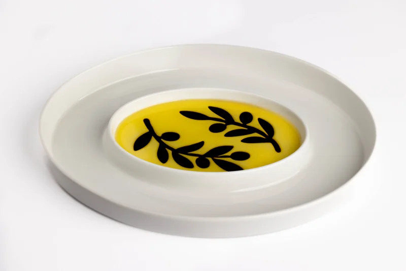 Olive Oil and Vinegar Dipping Tray
