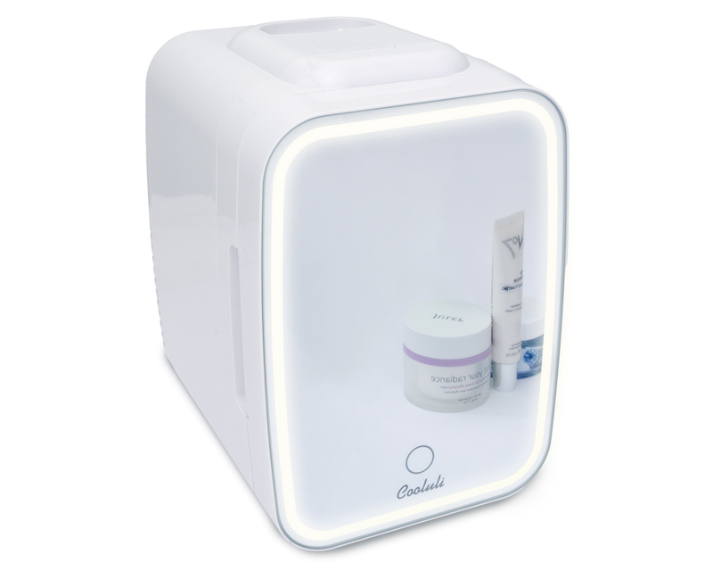 4L Skincare Mini Fridge with Mirror & LED Light