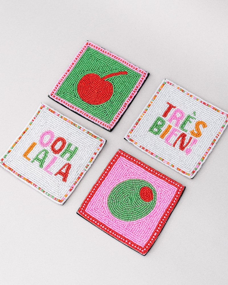 Beaded Coaster Set