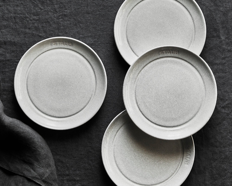 Ceramic 4-Piece Appetizer Plate Set