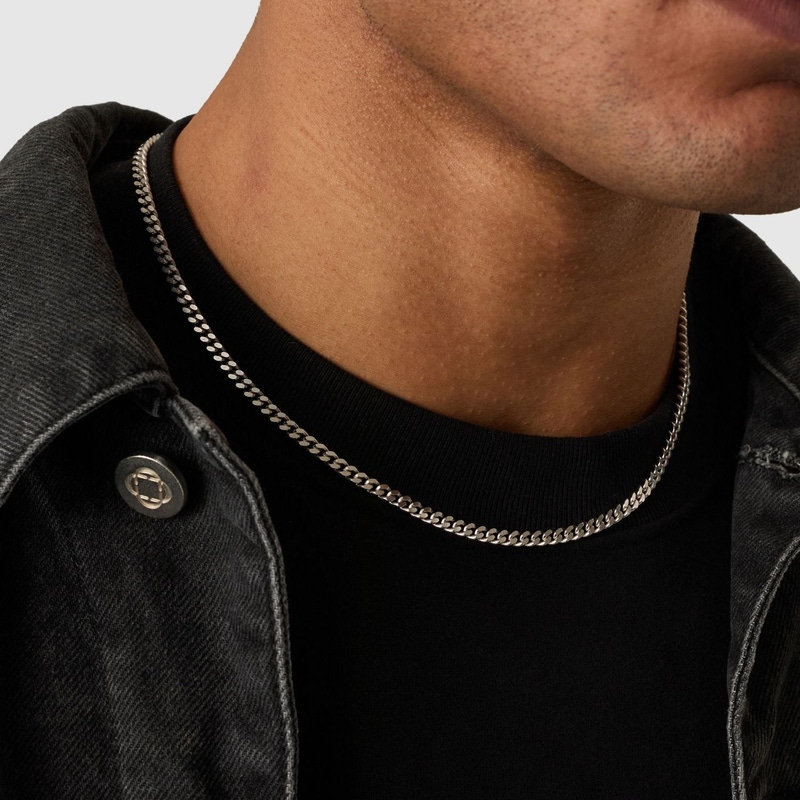 Silver Cuban Chain 4mm