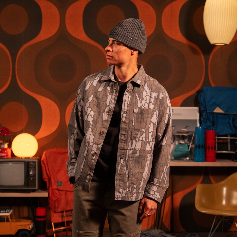 Men's Utility Jacket, Tree Bark Camo