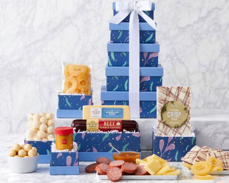 Blooming Sweets & Snacks Gift Tower