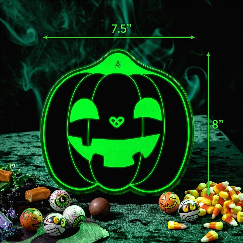 Halloween Candy Gift Box, Glow-in-the-Dark Pumpkin