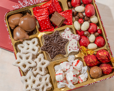 Chocolate & Nuts Holiday Gift Tin