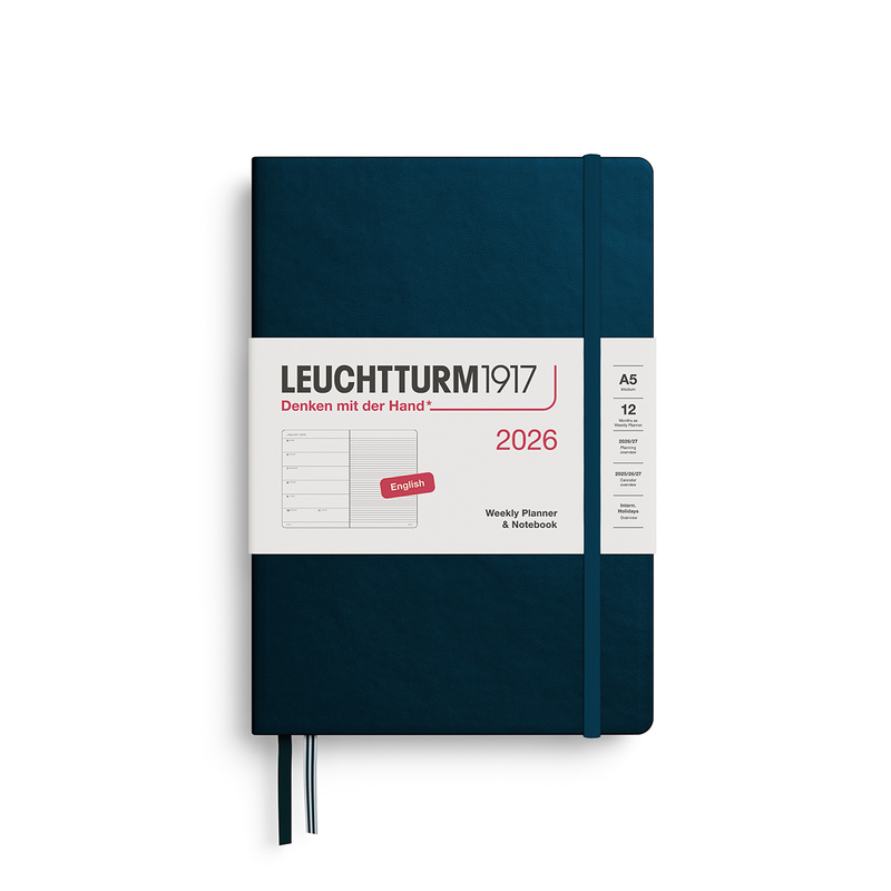 2026 Hardcover A5 Weekly Planner & Notebook