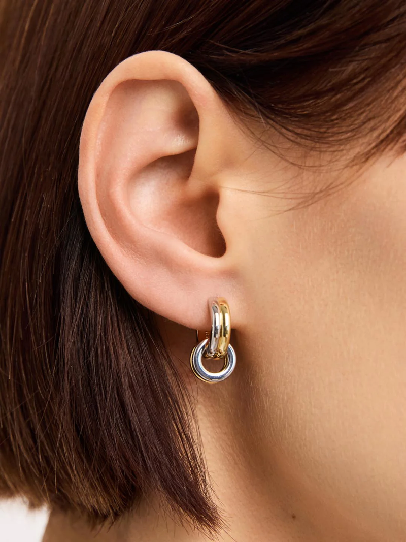 Asher Drop Huggie Earrings