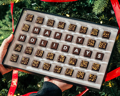 40 Piece Happy Holidays Chocolate Assortment Gift Box