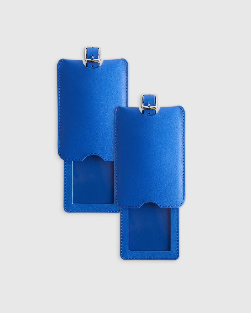 Nappa Leather Luggage Tag, 2 Pack