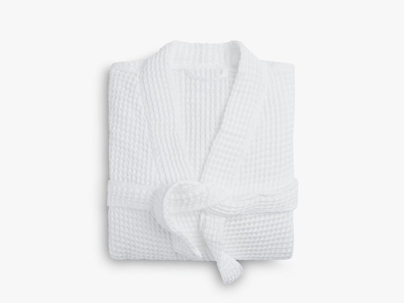 Waffle Robe, White