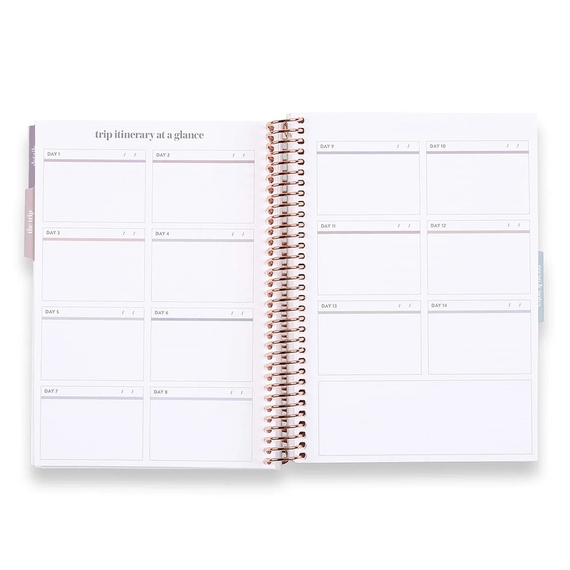 A5 Travel Journal Vacation Planner
