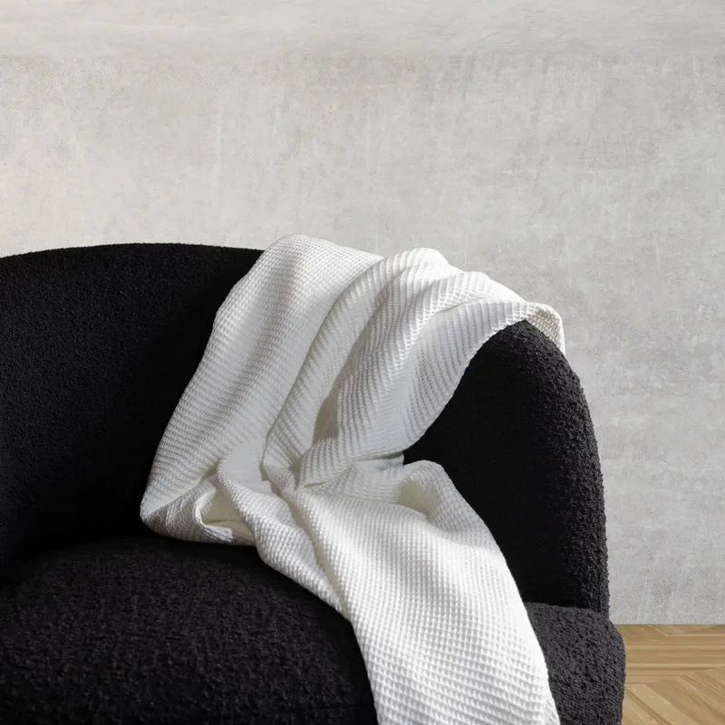 Blissful Bamboo Waffle Throw Blanket