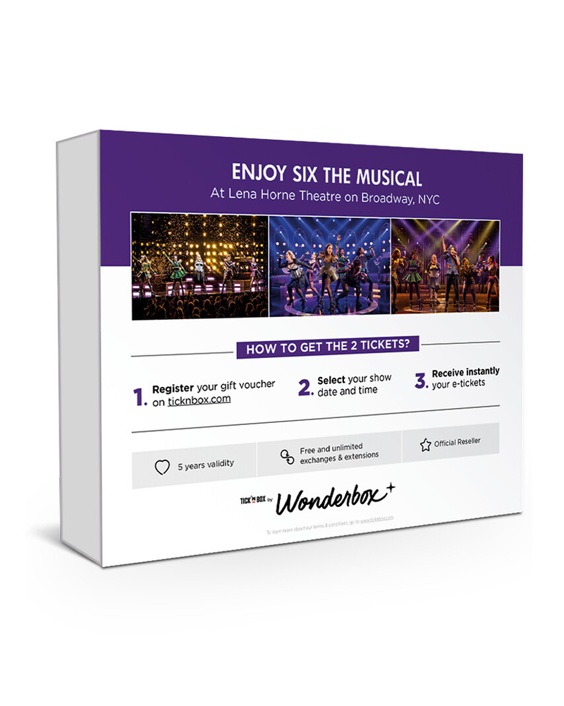 Six The Musical, 2 Tickets for Broadway Show in New York City
