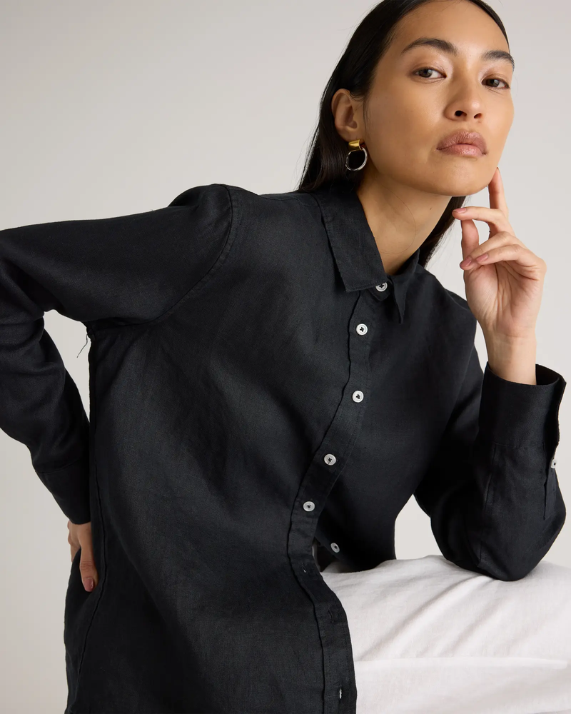 100% European Linen Long Sleeve Shirt