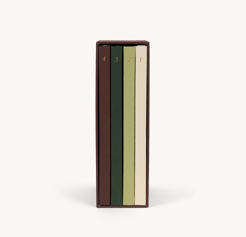 4-Pack Linen Notebook Set