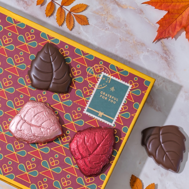Thanksgiving Chocolate Greeting Card Gift Box