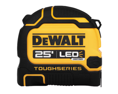 25' Tape Measure with Rechargeable LED Light
