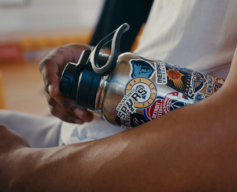 NBA 32oz All Team Sticker Print Bottle