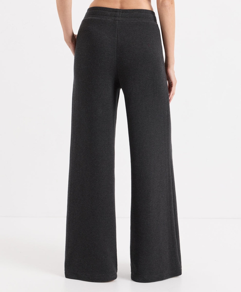 Women's Organic Luxe Waffle Wide Leg Pant