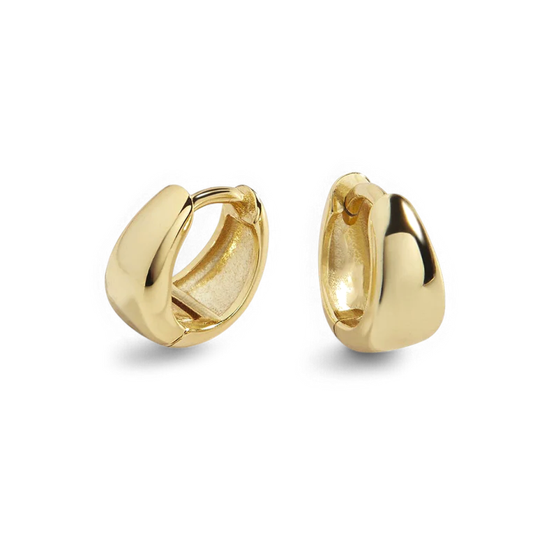 Teardrop Huggie Hoop Earrings