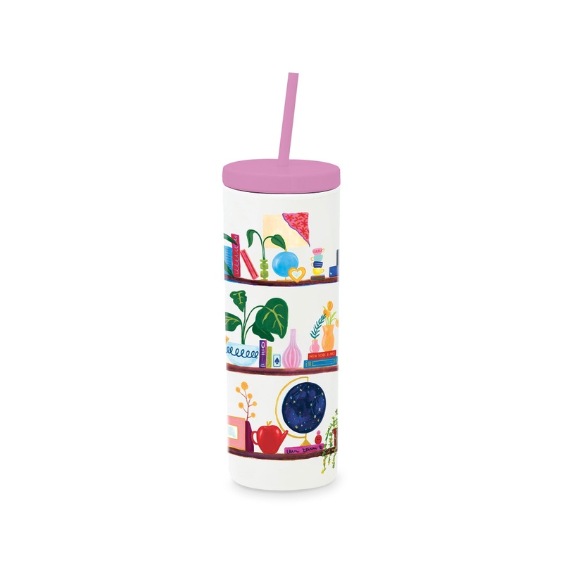Acrylic Tumbler with Straw