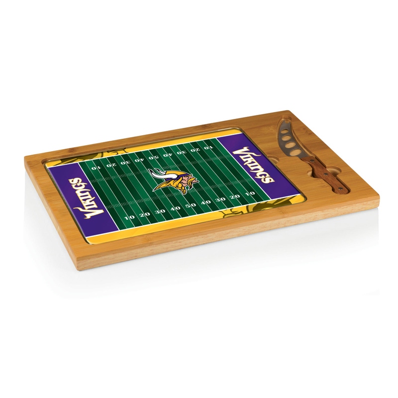 NFL Icon Glass Top Cutting Board & Knife Set