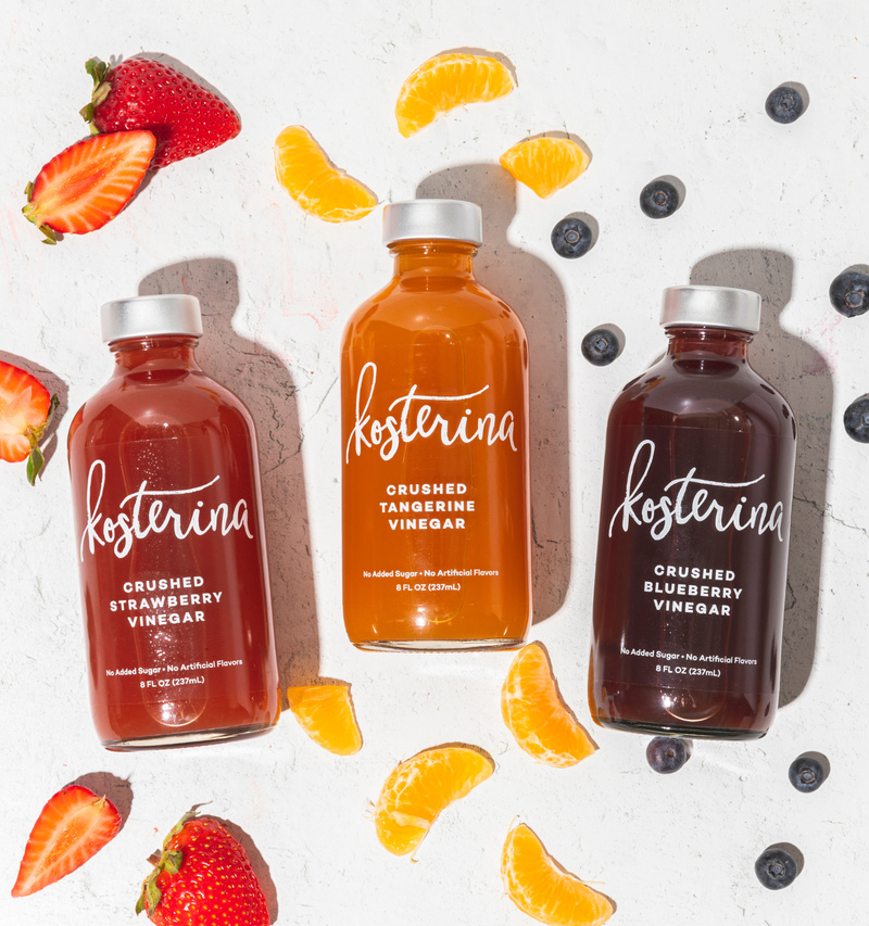 Crushed Fruit Vinegar Trio