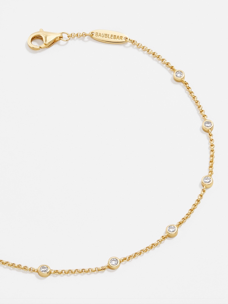 Yasmine 18K Birthstone Bracelet