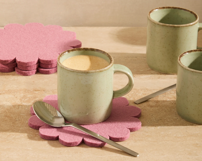 Merino Wool Coaster 4-Pack