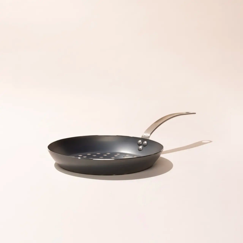 11" Blue Carbon Steel Grill Frying Pan