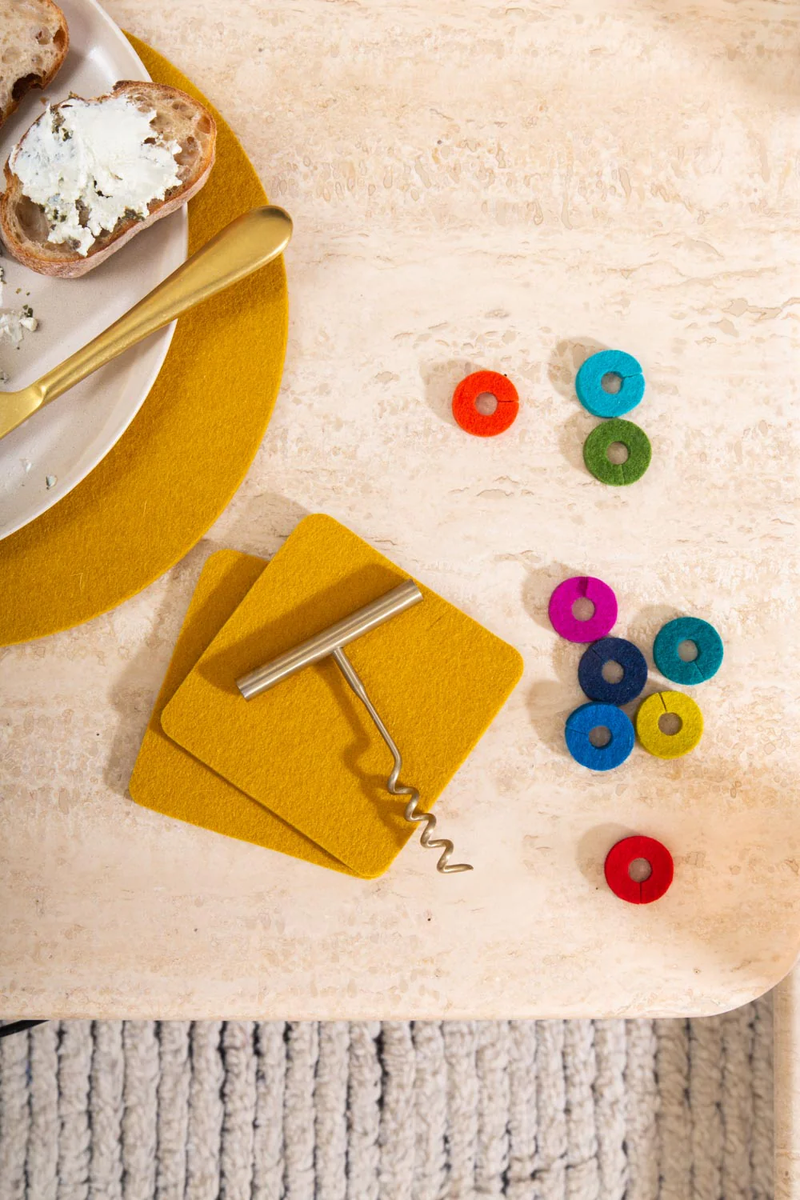 Merino Wool Wine Marker Set