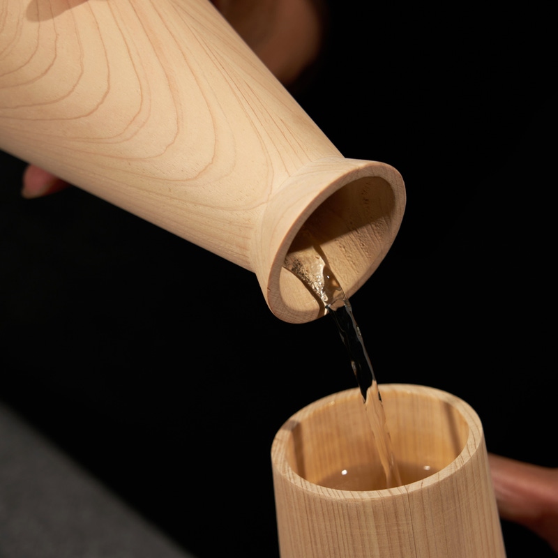 Hinoki Cypress Sake Set