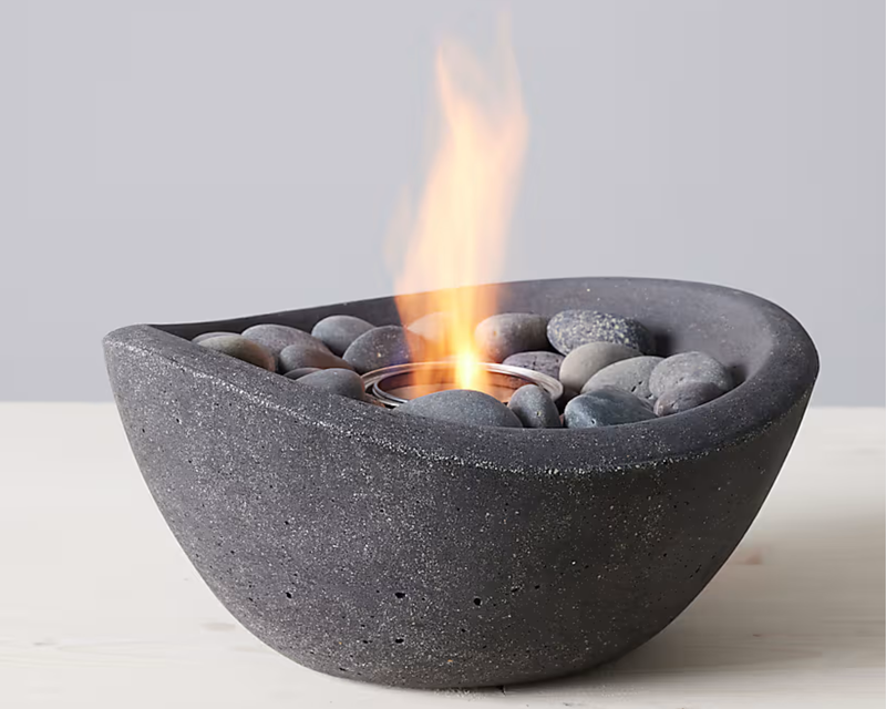 Wave Tabletop Fire Bowl
