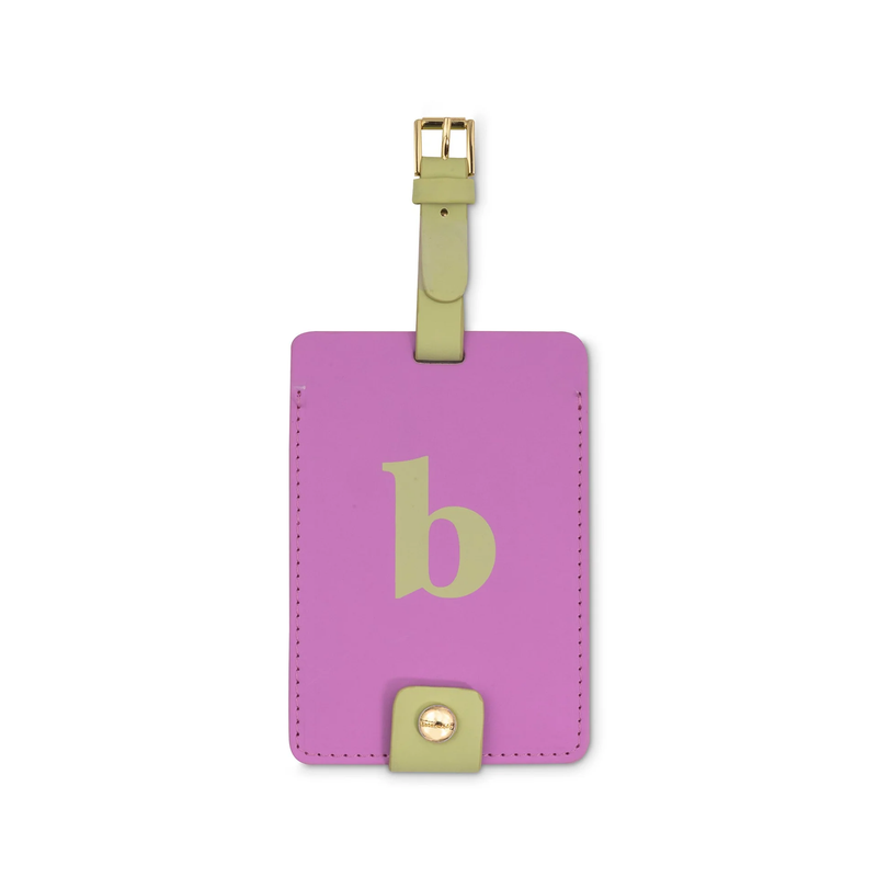 Just Mine Initial Luggage Tag