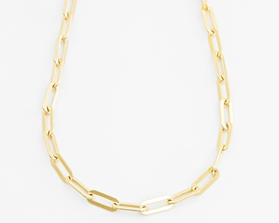 Bold Paperclip Chain Necklace