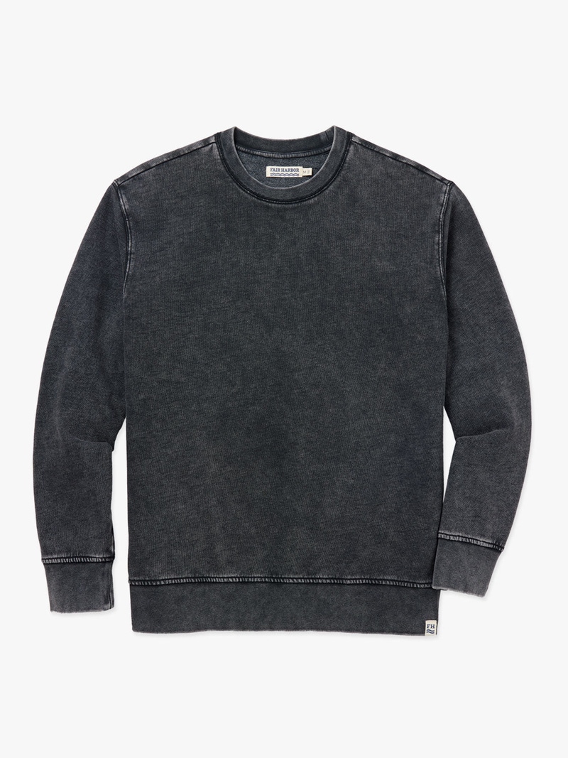 Saltaire Crewneck, Black