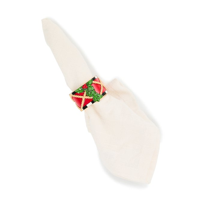 Toyland Drum Napkin Rings, Set of 4