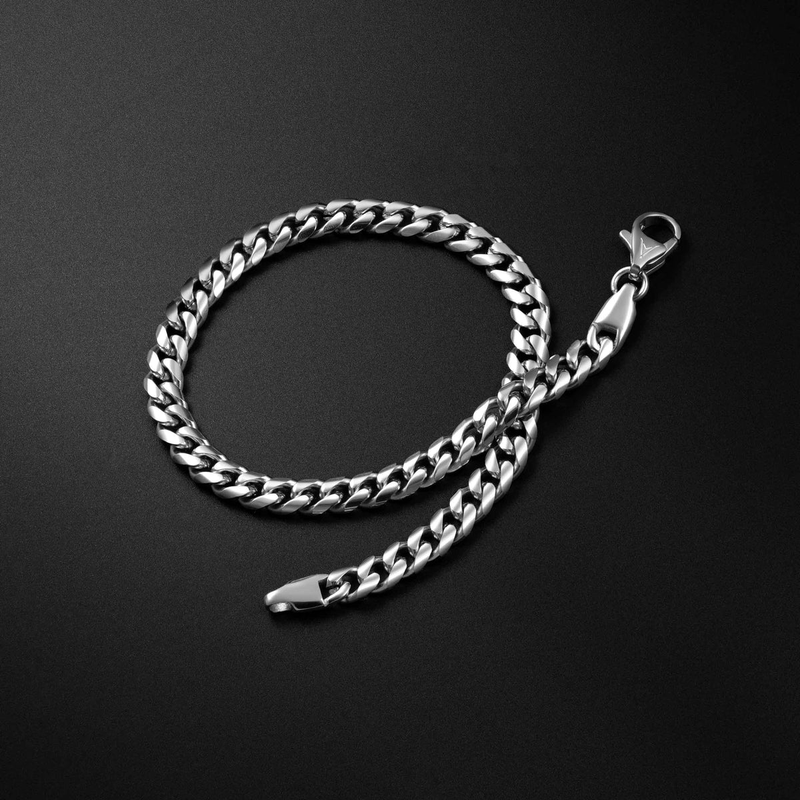 Sterling Silver Cuban Chain Bracelet
